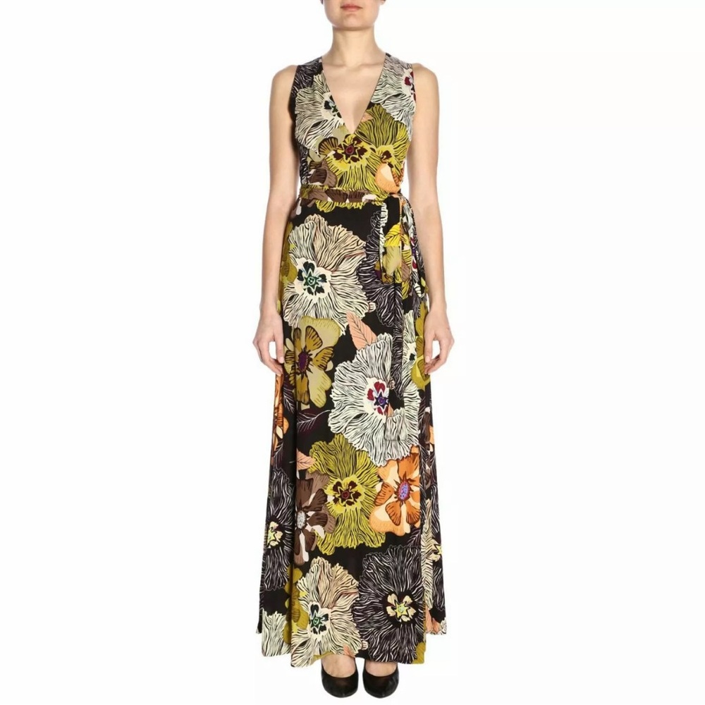 Etro Floral wrap maxi dress NWT
